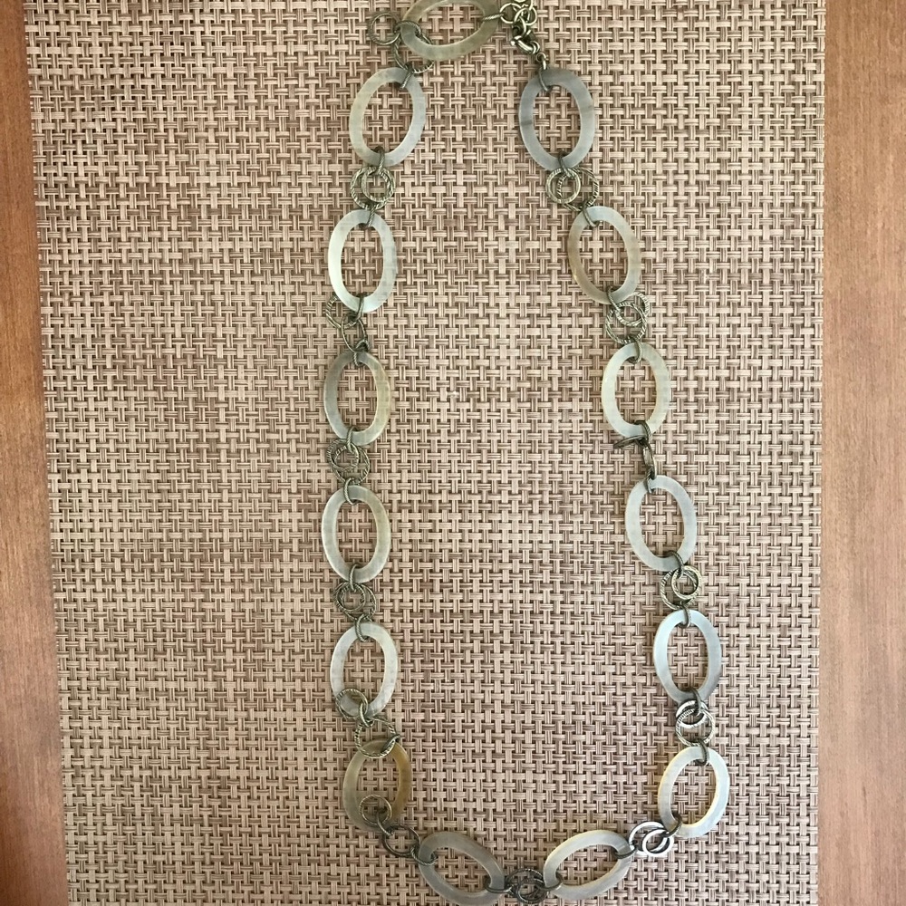 Horn and brass 36” Silpada necklace